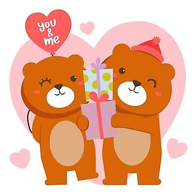 EPS 해외이미지 두마리 일러스트 선물 사랑 들기 사람없음 선물상자 하트 곰캐릭터 하트풍선 해외일러스트 모양 감정 동물캐릭터 2 곰 모션 상자 풍선 파일형식 벡터 이미지허브