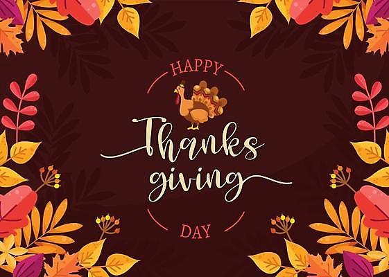 EPS 해외이미지 캐릭터 한마리 영어 열매 백그라운드 단풍 낙엽 일러스트 캘리그라피 사람없음 빨간색 주황색 추수감사절 칠면조 해외일러스트 일러캐릭터 식물 문자 1 기독교 컬러 잎 조류 파일형식 벡터 이미지허브