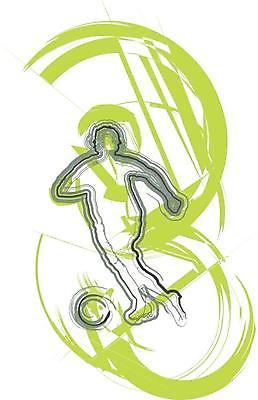 EPS 해외이미지 실루엣 일러스트 축구공 축구선수 사람없음 연두색 달리기 축구 축구경기 공차기 해외일러스트 공 축구용품 모션 운동선수 촬영기법 경기 초록색 구기 파일형식 벡터 이미지허브