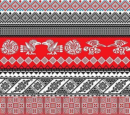 EPS 해외이미지 디자인 패턴 일러스트 추상 사람없음 패턴백그라운드 기하학 아즈텍 해외일러스트 백그라운드 무늬 파일형식 벡터 이미지허브