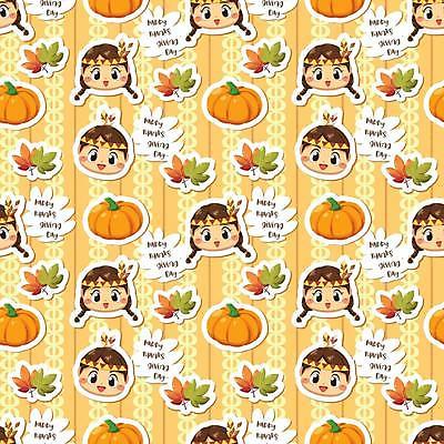 EPS 해외이미지 영어 여자 남자 얼굴 어린이 백그라운드 단풍 패턴 일러스트 호박 소년 여러명 타이포그라피 주황색 추수감사절 어린이만 해외일러스트 문자 기독교 컬러 다수 잎 무늬 채소 사람 신체부위 파일형식 벡터 이미지허브