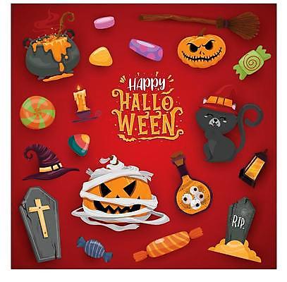 EPS 해외이미지 일러스트 호박 사탕 사람없음 파티 고양이 할로윈 축하 랜턴 솥 눈동자 빗자루 붕대 마녀모자 잭오랜턴 관_장례 해외일러스트 모자_잡화 컨셉 채소 포유류 주방용품 디저트 조명 이벤트 반려동물 눈_신체부위 청소도구 장례용품 파일형식 벡터 이미지허브