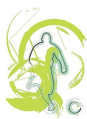 EPS 해외이미지 실루엣 일러스트 축구공 축구선수 사람없음 연두색 달리기 축구 슛 축구경기 공차기 해외일러스트 공 축구용품 모션 운동선수 촬영기법 경기 초록색 구기 파일형식 벡터 이미지허브