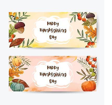 EPS 해외이미지 배너 열매 분홍색 백그라운드 낙엽 일러스트 호박 사람없음 세트 노란색 도토리 축하카드 추수감사절 해외일러스트 식물 기독교 컬러 잎 채소 카드_감사 견과류 파일형식 벡터 이미지허브