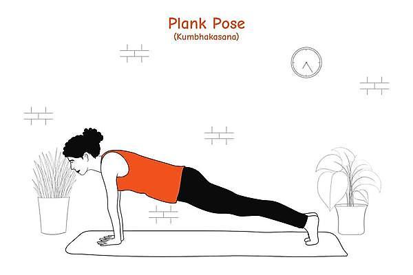 EPS 해외이미지 식물 캐릭터 벽 포즈 일러스트 요가 자연 휴식 건강 운동 플랫 연습 명상 손그림 스타일 아사나자세 해외일러스트 일러캐릭터 웰빙 컨셉 요가자세 생태계 파일형식 벡터 이미지허브