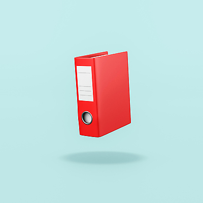JPG 해외이미지 일러스트 사람없음 3D 오브젝트 파란배경 바인더 해외일러스트 백그라운드 파란색 사무용품 디지털합성 파일형식 이미지허브