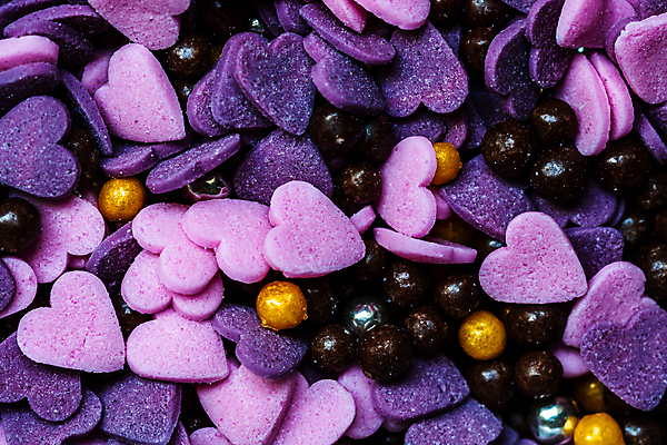 포토 JPG 해외이미지 백그라운드 사람없음 보라색 하트 가득함 스프링클 해외포토 모양 컬러 장식 파일형식 이미지허브