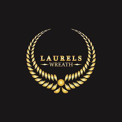 EPS 해외이미지 일러스트 사람없음 검은색 금색 우승 심볼 엘리먼트 월계관 월계수 해외일러스트 컬러 최고 파일형식 벡터 이미지허브