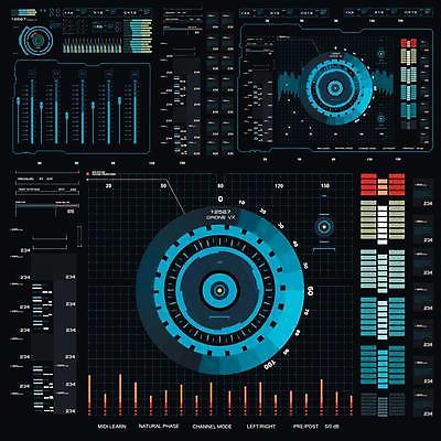 EPS 해외이미지 일러스트 사람없음 디지털 인포그래픽 사이버 UI 인터페이스 SF 해외일러스트 파일형식 벡터 이미지허브