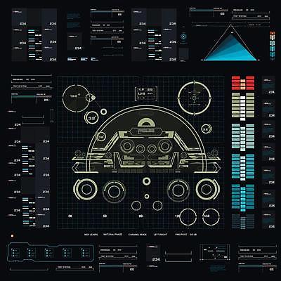 EPS 해외이미지 일러스트 사람없음 디지털 인포그래픽 사이버 UI 인터페이스 SF 해외일러스트 파일형식 벡터 이미지허브