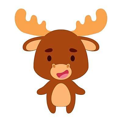 EPS 해외이미지 동물캐릭터 일러스트 사람없음 갈색 귀여움 만화 무스 해외일러스트 일러캐릭터 동물 캐릭터 컬러 컨셉 파일형식 벡터 이미지허브