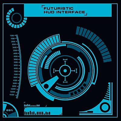 EPS 해외이미지 일러스트 사람없음 디지털 사이버 UI 인터페이스 SF 해외일러스트 파일형식 벡터 이미지허브