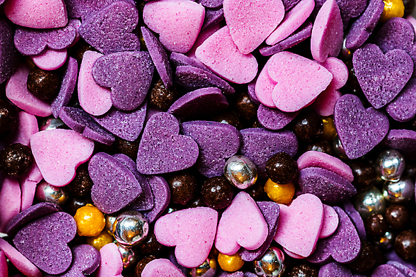 포토 JPG 해외이미지 백그라운드 사람없음 보라색 하트 가득함 스프링클 해외포토 모양 컬러 장식 파일형식 이미지허브