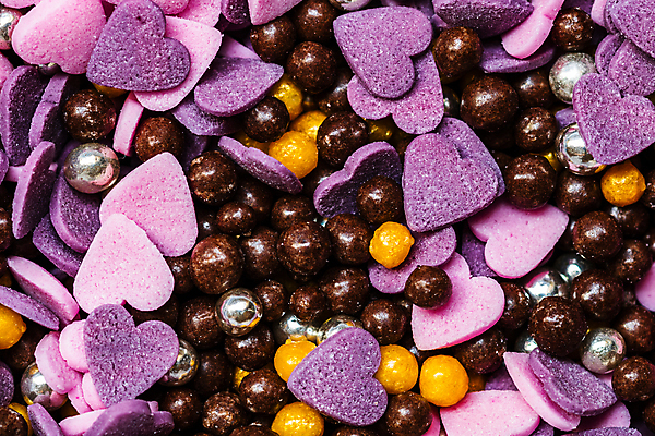 포토 JPG 해외이미지 백그라운드 사람없음 보라색 하트 가득함 스프링클 해외포토 모양 컬러 장식 파일형식 이미지허브