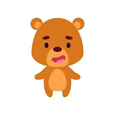 EPS 해외이미지 일러스트 사람없음 갈색 귀여움 만화 곰캐릭터 해외일러스트 컬러 동물캐릭터 컨셉 곰 파일형식 벡터 이미지허브