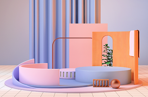 JPG 해외이미지 백그라운드 사람없음 초록색 3D 받침대 해외포토 포토 컬러 디지털합성 파일형식 이미지허브