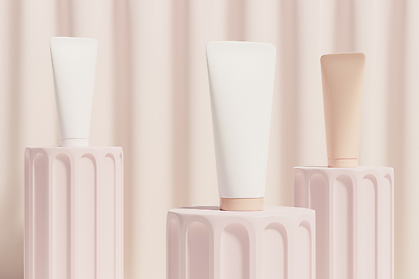 포토 JPG 해외이미지 실내 사람없음 3D 화장품 피부관리 원기둥 스킨케어 단상 튜브용기 목업 브랜딩 해외포토 내부 뷰티 용기_그릇 원형 디지털합성 파일형식 이미지허브