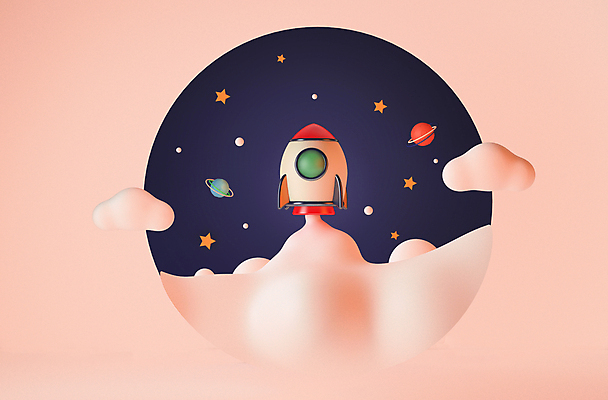 포토 JPG 해외이미지 별 분홍색 사람없음 3D 우주 행성 로켓 원형 발사 남색 우주선 이륙 로켓발사 우주비행 해외포토 자연요소 도형 컬러 비행 디지털합성 파일형식 이미지허브