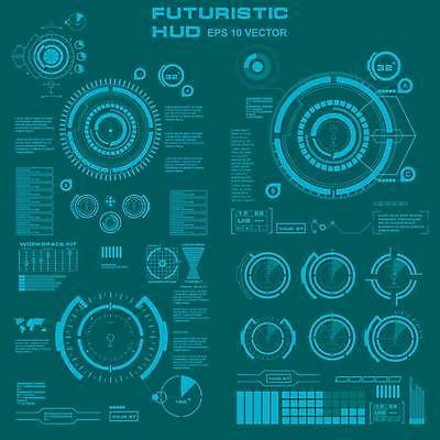 EPS 해외이미지 디자인 백그라운드 컨셉 일러스트 추상 미래 사람없음 그래픽 디지털 스크린 정보 원형 사이버 레이아웃 청록색 시스템 계기판 인터페이스 가상 인터랙티브 해외일러스트 도형 컬러 무늬 파일형식 벡터 이미지허브