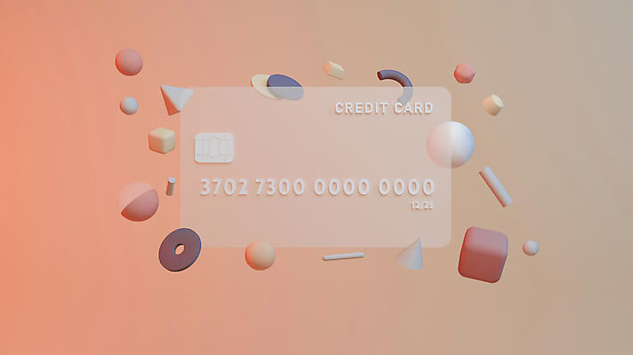 포토 JPG 해외이미지 사람없음 쇼핑 3D 주황색 원형 신용카드 고리 정사각형 원뿔 입체도형 해외포토 도형 컬러 금융 입체 디지털합성 파일형식 이미지허브