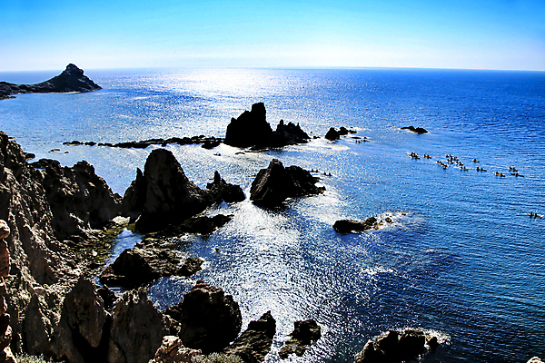 포토 JPG 해외이미지 바다 하늘 바위산 사람없음 물 해외포토 자연요소 돌산 파일형식 이미지허브