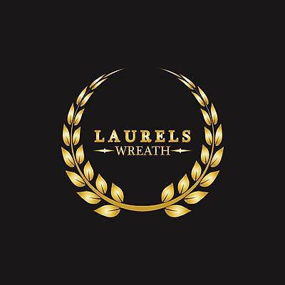 EPS 해외이미지 일러스트 사람없음 검은색 금색 우승 심볼 엘리먼트 월계관 월계수 해외일러스트 컬러 최고 파일형식 벡터 이미지허브