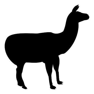 EPS 해외이미지 동물 실루엣 야생동물 일러스트 포유류 농장 검은색 부드러움 솜털 내추럴 양모 고립 라마 알파카 해외일러스트 컬러 농업 촬영기법 직물 감각 파일형식 벡터 산업 이미지허브