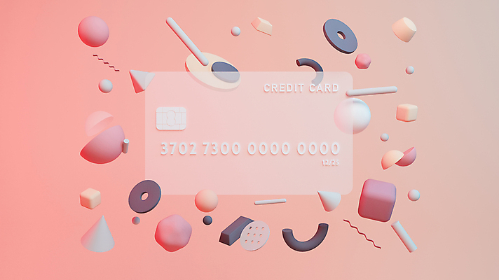 포토 JPG 해외이미지 분홍색 사람없음 쇼핑 3D 원형 신용카드 투명 고리 아치 정사각형 원뿔 입체도형 해외포토 도형 컬러 금융 입체 디지털합성 파일형식 이미지허브