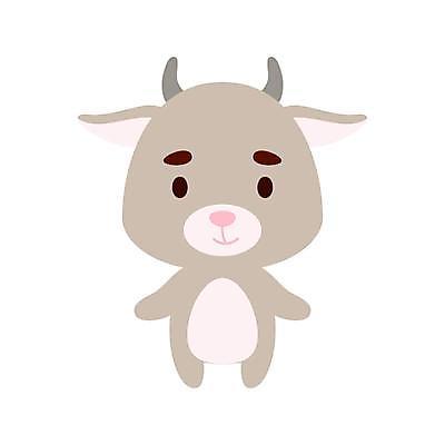 EPS 해외이미지 동물캐릭터 일러스트 염소 사람없음 귀여움 만화 해외일러스트 일러캐릭터 동물 캐릭터 컨셉 포유류 파일형식 벡터 이미지허브