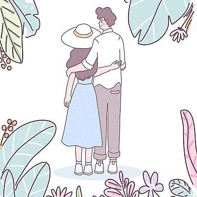 EPS 해외이미지 디자인 커플 여자 남자 행복 백그라운드 컨셉 일러스트 관계 추상 발렌타인데이 사랑 사람 하트 플랫 만화 고립 해외일러스트 모양 감정 무늬 데이이벤트 파일형식 벡터 이미지허브