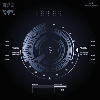EPS 해외이미지 일러스트 사람없음 디지털 사이버 UI 인터페이스 SF 해외일러스트 파일형식 벡터 이미지허브