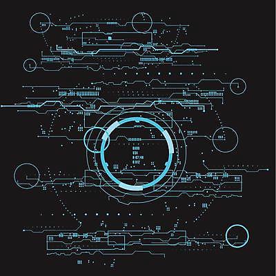 EPS 해외이미지 일러스트 사람없음 디지털 사이버 UI 인터페이스 SF 해외일러스트 파일형식 벡터 이미지허브