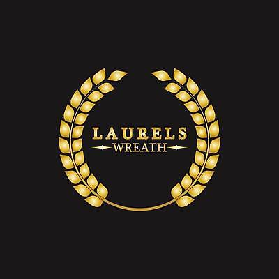 EPS 해외이미지 일러스트 사람없음 검은색 금색 우승 심볼 엘리먼트 월계관 월계수 해외일러스트 컬러 최고 파일형식 벡터 이미지허브