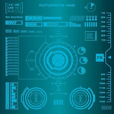 EPS 해외이미지 백그라운드 일러스트 미래 그래픽 파란색 빛 컴퓨터 터치패드 우주 디지털 스크린 자료 게임 판넬 원형 목표 계산대 사이버 전자 시스템 네비게이션 야광 혁명 GPS UI 계기판 레이더 인터페이스 제어 가상 사용자 인터랙티브 해외일러스트 도형 컬러 컨셉 놀이 전자제품 파일형식 벡터 이미지허브