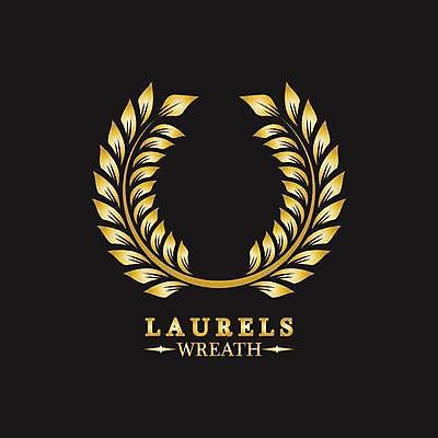 EPS 해외이미지 일러스트 사람없음 검은색 금색 우승 심볼 엘리먼트 월계관 월계수 해외일러스트 컬러 최고 파일형식 벡터 이미지허브