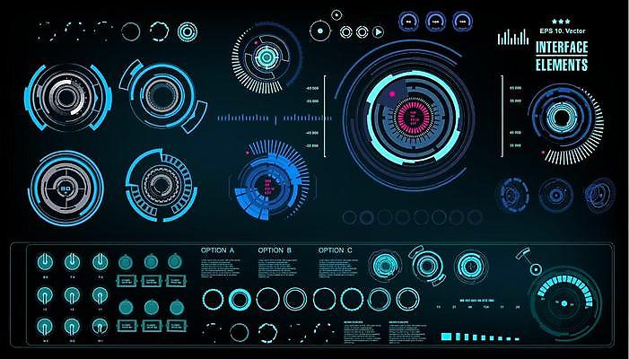 EPS 해외이미지 디자인 백그라운드 일러스트 모션 유리 미래 그래픽 빛 컴퓨터 터치패드 우주 디지털 스크린 자료 게임 판넬 원형 목표 계산대 사이버 전자 시스템 네비게이션 야광 혁명 GPS UI 계기판 레이더 인터페이스 제어 가상 사용자 인터랙티브 해외일러스트 도형 컨셉 재질 놀이 전자제품 파일형식 벡터 이미지허브