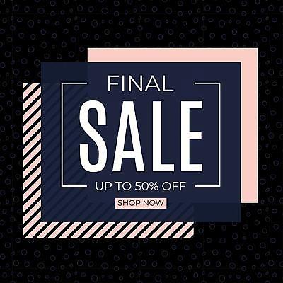 EPS 해외이미지 배너 분홍색 일러스트 타이포그라피 사람없음 쇼핑 세일 사각형 검은색 해외일러스트 도형 문자 컬러 파일형식 벡터 이미지허브