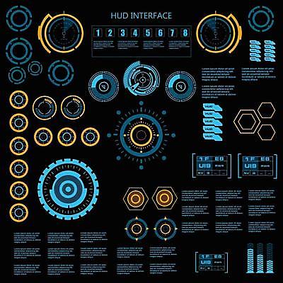 EPS 해외이미지 일러스트 사람없음 디지털 인포그래픽 사이버 UI 인터페이스 SF 해외일러스트 파일형식 벡터 이미지허브