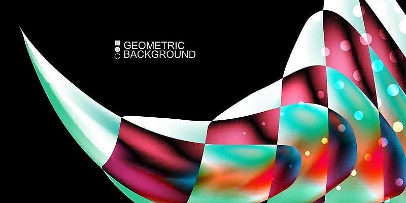 EPS 해외이미지 백그라운드 일러스트 사람없음 초록색 검은색 점 지오메트릭 해외일러스트 컬러 파일형식 벡터 이미지허브