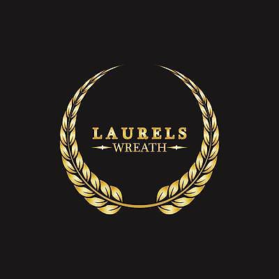 EPS 해외이미지 일러스트 사람없음 검은색 금색 우승 심볼 엘리먼트 월계관 월계수 해외일러스트 컬러 최고 파일형식 벡터 이미지허브