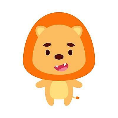 EPS 해외이미지 동물캐릭터 일러스트 사람없음 귀여움 주황색 사자 만화 해외일러스트 일러캐릭터 동물 캐릭터 컬러 컨셉 포유류 파일형식 벡터 이미지허브