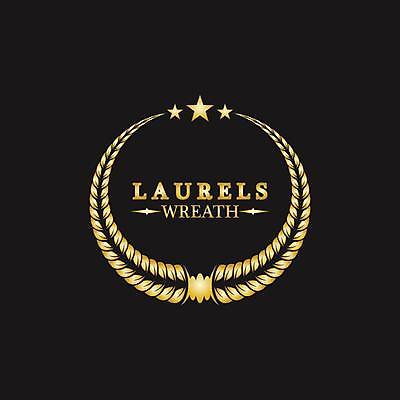 EPS 해외이미지 일러스트 사람없음 검은색 금색 우승 심볼 엘리먼트 월계관 월계수 해외일러스트 컬러 최고 파일형식 벡터 이미지허브