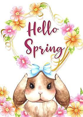 EPS 해외이미지 리본 일러스트 봄꽃 사랑 사람없음 봄 토끼 레터링 해외일러스트 계절 꽃 감정 포유류 반려동물 파일형식 벡터 이미지허브