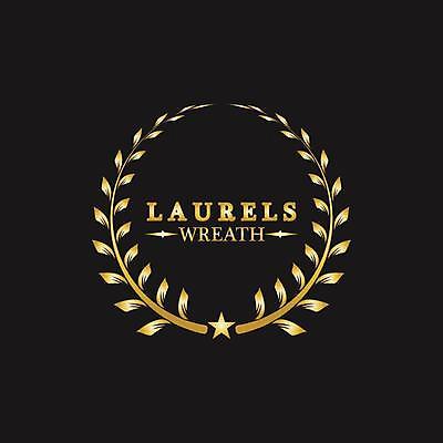 EPS 해외이미지 일러스트 사람없음 검은색 금색 우승 심볼 엘리먼트 월계관 월계수 해외일러스트 컬러 최고 파일형식 벡터 이미지허브