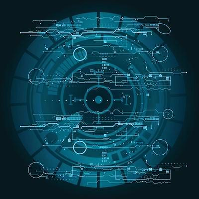 EPS 해외이미지 일러스트 사람없음 디지털 사이버 UI 인터페이스 SF 해외일러스트 파일형식 벡터 이미지허브