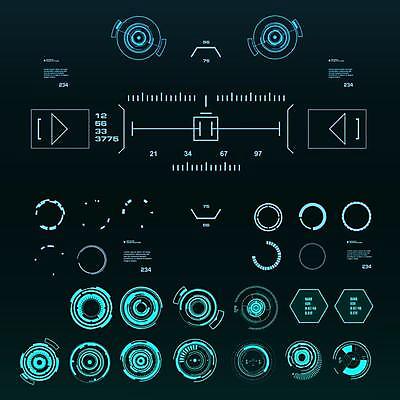 EPS 해외이미지 일러스트 사람없음 디지털 인포그래픽 사이버 UI 인터페이스 SF 해외일러스트 파일형식 벡터 이미지허브