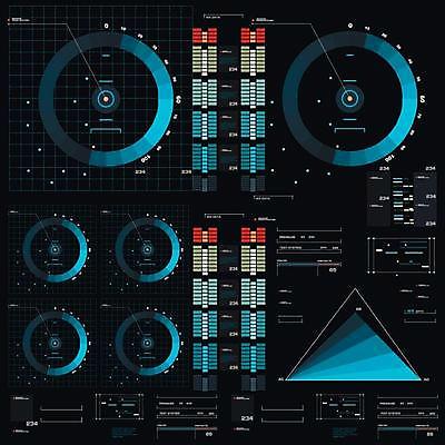 EPS 해외이미지 일러스트 사람없음 디지털 인포그래픽 사이버 UI 인터페이스 SF 해외일러스트 파일형식 벡터 이미지허브