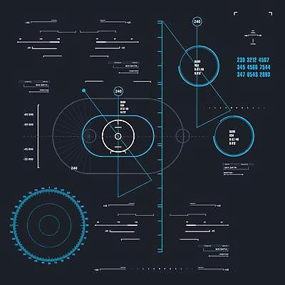 EPS 해외이미지 일러스트 사람없음 디지털 사이버 UI 인터페이스 SF 해외일러스트 파일형식 벡터 이미지허브