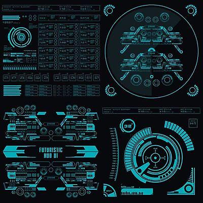 EPS 해외이미지 일러스트 사람없음 디지털 인포그래픽 사이버 UI 인터페이스 SF 해외일러스트 파일형식 벡터 이미지허브