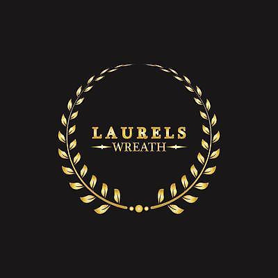 EPS 해외이미지 일러스트 사람없음 검은색 금색 우승 심볼 엘리먼트 월계관 월계수 해외일러스트 컬러 최고 파일형식 벡터 이미지허브